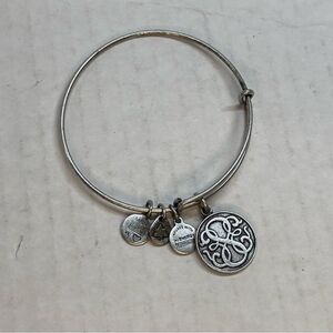 Silver Charm Bangle Bracelet
